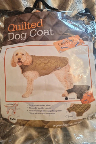 Quilted dog coat 55cm - quilted,