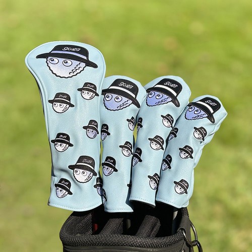 Blue golf club head - golf, protective