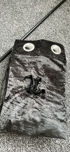 54x72 black velvet ring top - 54x72,