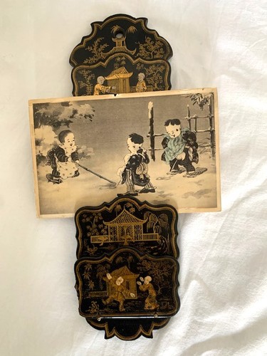Antique asian papier - antique, mache