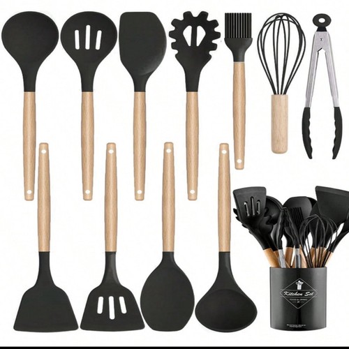 12pcs silicone kitchen utensil - 12pcs,