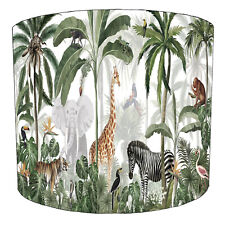 Jungle Animals lamp shades Matches Jungle Animals Wallpaper & Duvet Covers.