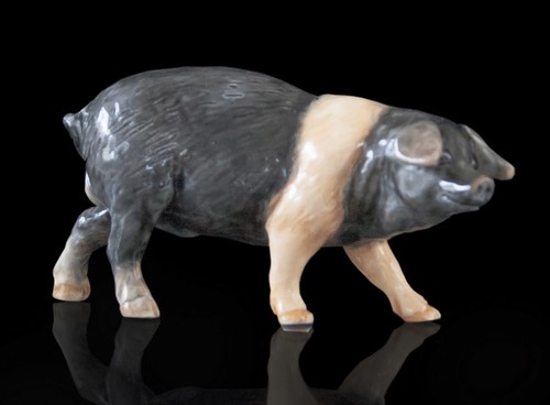 Pig hand painted fine bone - fine,