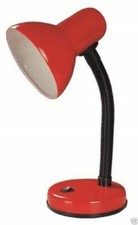 Desk Lamp Red Flexi Neck Table