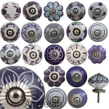 PURPLE Ceramic Door Knob OVER