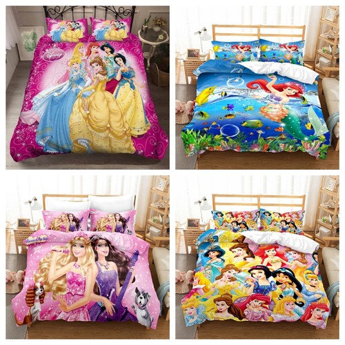 Girls duvet cover disney - 3d,