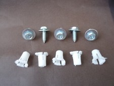 PEUGEOT EXTERIOR GROMMET EXPANDING NUT & SCREWS FRONT BUMPER CLIPS