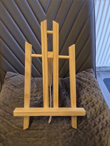 Wood art display - wood, easel)