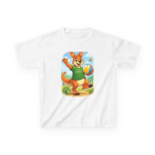 Kangaroo playing ball kids tee - ball,