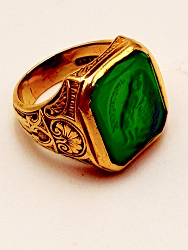Finely engraved 14k yellow - engraved,