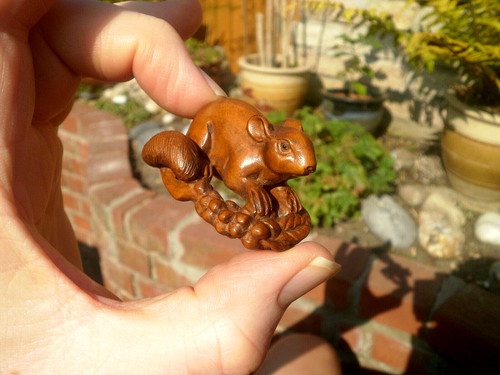Hand carved boxwood - 2b.,