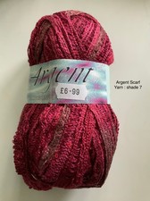 Argent scarf ribbon web yarn - argent,