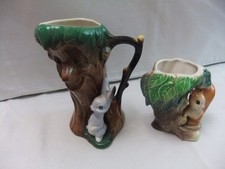 2x Hornsea Posy Vases Rabbit