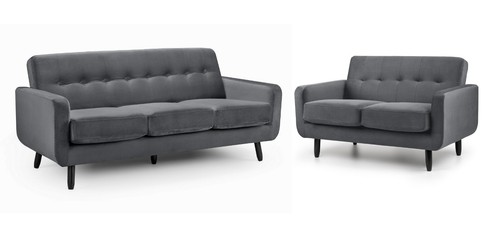 Oslo velvet sofas 3 2 - velvet, 3+2