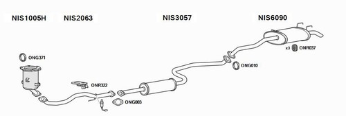 Euroflo exhaust system for - exhaust,