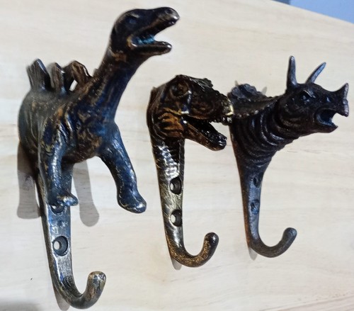 Dinosaur shaped coat hooks - shaped,