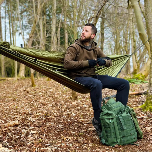 Recycled camping hammock - dd,
