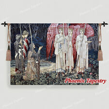 William Morris Medieval Holy Grail Wall Tapestry The Achievement I, 55"x38", UK