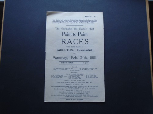Racecard newmarket thurlow - &,