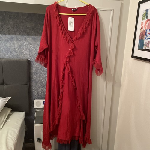 Rimini red kaftan - kaftan, dressing