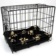 Dog Cage with Bed Metal Crate