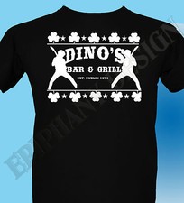 Thin Lizzy Inspired Homage T-Shirt Phil Lynott Dino's Bar & Grill T-Shirt Class