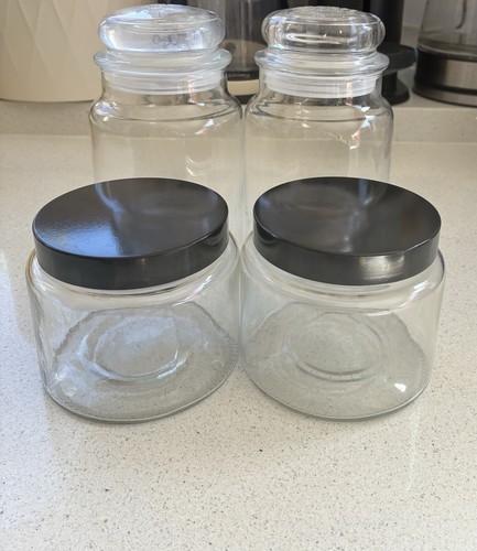 Empty glass containers - 4,