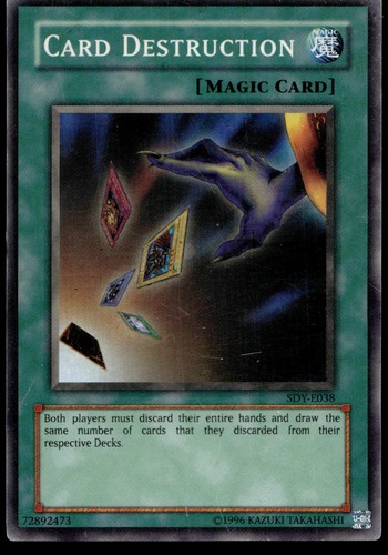 Card destruction sdy e038 - destruction, sdy-e038