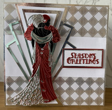 Handmade  6"x6" Art Deco