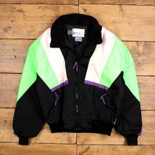 Vintage Lakewood Outdoor Jacket L 80s Ski Padded Black