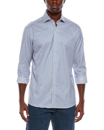 Eterna italian striped - striped, poplin