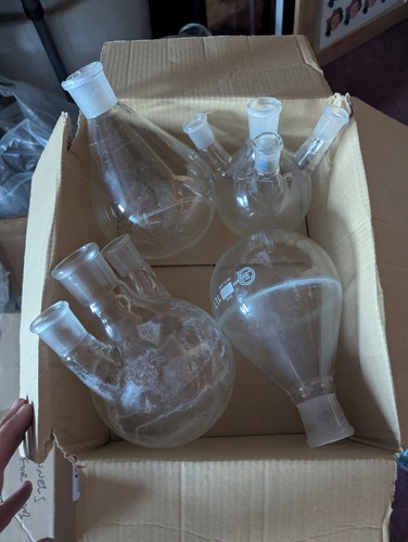 Job lot lab - flasks., rotovap,