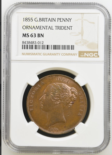 Penny 1855 ornamental - penny,