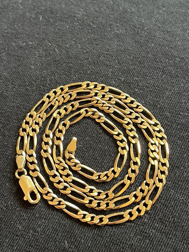 9ct gold figaro chain necklace - figaro,