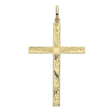 9ct Yellow Gold Patterned