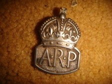 Vintage WW2 HM Silver ARP