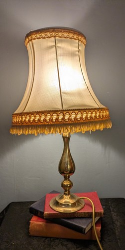 Vintage brass baluster - vintage, table