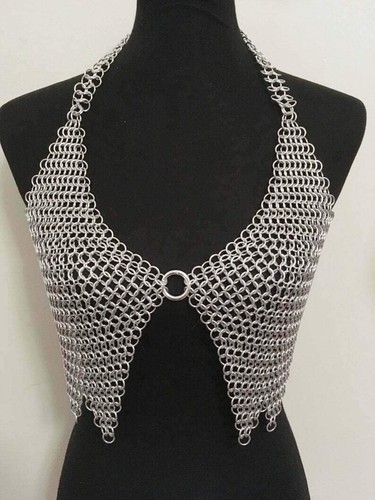 Aluminum chainmail crop - aluminum,