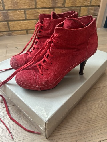 Mihara yasuhiro red suede - mihara,