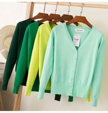 Womens Cardigan Long Sleeve Ladies Knitted Top Cardigans Outwear Size 8-24 UK -