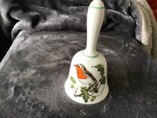 Coalport Small Bone China Bell With Robin Design Vintage