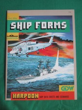SHIP FORMS - HARPOON GAME - #712 1988 - GDW