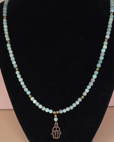 Blue green amazonite bronze - blue-green,