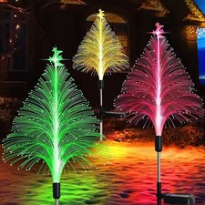 2Pcs 1/2/5 Layer  Solar Jellyfish Lights Outdoor Garden Lawn Lamp 7 Colors Xmas~