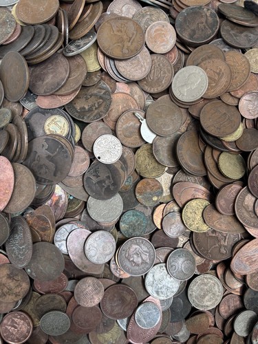 Job lot mixed - coins, 1kg