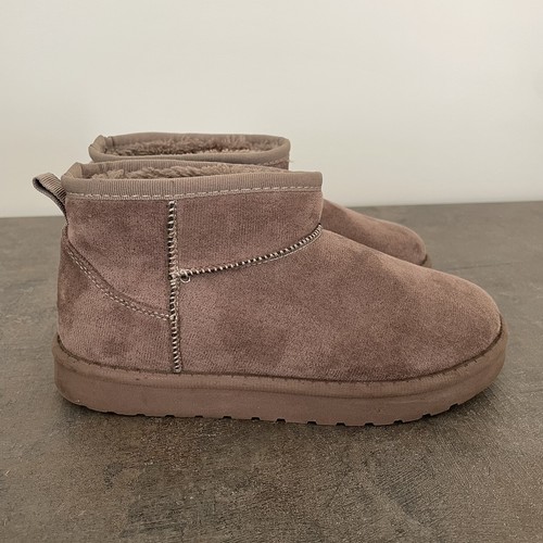 Womens ladies faux fur - faux, slip