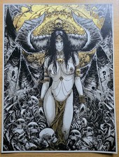 Eve - Godmachine - Screenprint on gold foil - NT Mondo, Mad Duck Posters