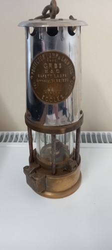 Antique eccles miners - miners, lamp