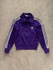 Adidas Originals Purple Zip Up Jacket Women’s UK10– Trefoil Logo & 3-Stripes