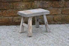 Small vintage wooden milking - small,